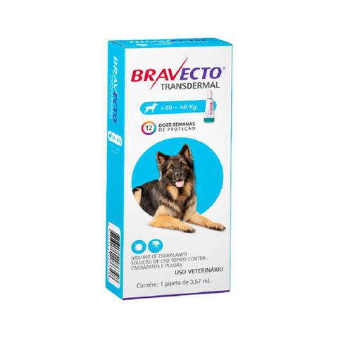 Imagem de Bravecto a pulga carrapato transdermal caes 20 a 40 kg 1000 mg