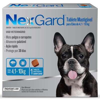 Imagem de Anti Pulgas e Anti Carrapatos Nexgard Cães 4,1 a 10kg (28,3mg)