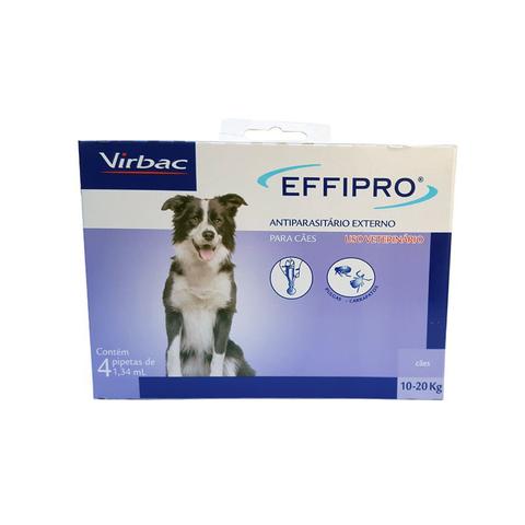 Imagem de Combo Effipro Cães 10 a 20kg Virbac Anti-pulgas e Carrapatos Leve 4 pague 3