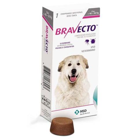 Imagem de Bravecto Anti Pulgas E Carrapatos Para Cães De 40 A 56kg