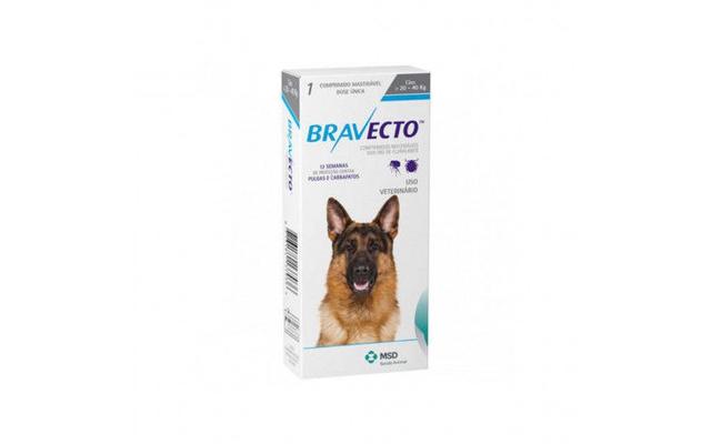 Imagem de Bravecto Anti Pulgas E Carrapatos Para Cães De 20 A 40kg