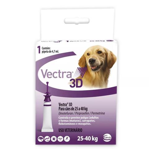 Imagem de Anti Pulgas Ceva Vectra 3d Para Cães 25-40kg