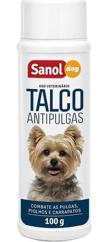 Imagem de Kit para cães: Shampoo para cachorro Anti pulgas + Talco Anti pulgas + Limpa Orelhas Sanol