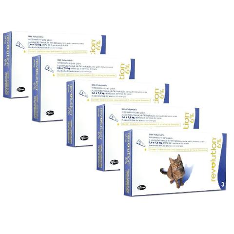 Imagem de Anti pulgas gatos revolution 45 mg combo 15 pipetas