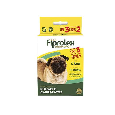 Imagem de Combo Fiprolex Cães até 10kg 3 pipetas Ceva Anti-pulgas e Carrapatos