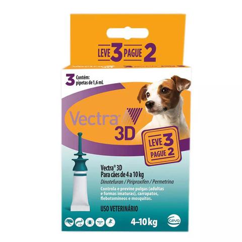 Imagem de Anti Pulgas Ceva Vectra 3d Para Cães 4-10kg Leve 3 Pague 2