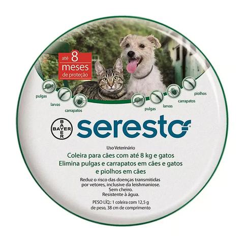 Imagem de Coleira Seresto P 12,5g Pulgas Leishmaniose