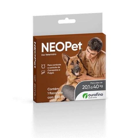 Imagem de Anti Pulgas E Carrapatos Ourofino Neopet 2,68ml - Cães de 20,1 a 40 Kg