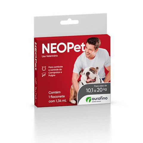 Imagem de Anti Pulgas E Carrapatos Ourofino Neopet 1,34ml - Cães de 10,1 a 20 Kg